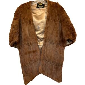 ECU! Harris Furs 1950s Mink Stole/Wrap w/pockets